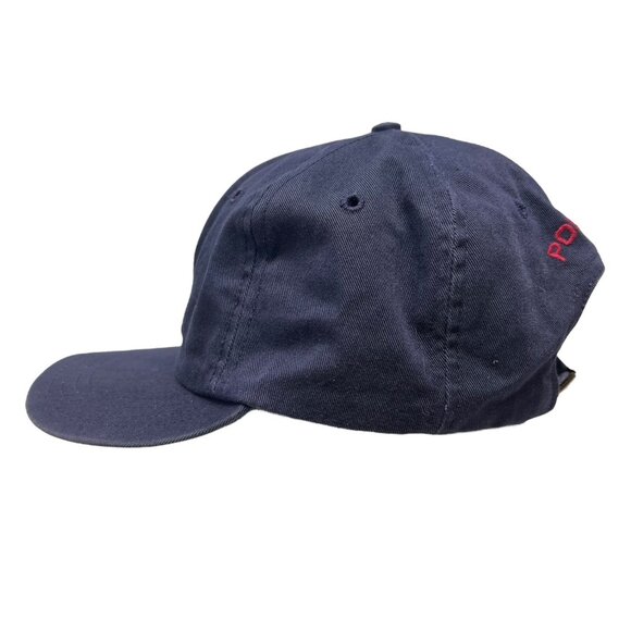 Polo Sport Ralph Lauren Sit Down Bear Embroidered Strapback Hat Cap Vintage Dad - Picture 4 of 11